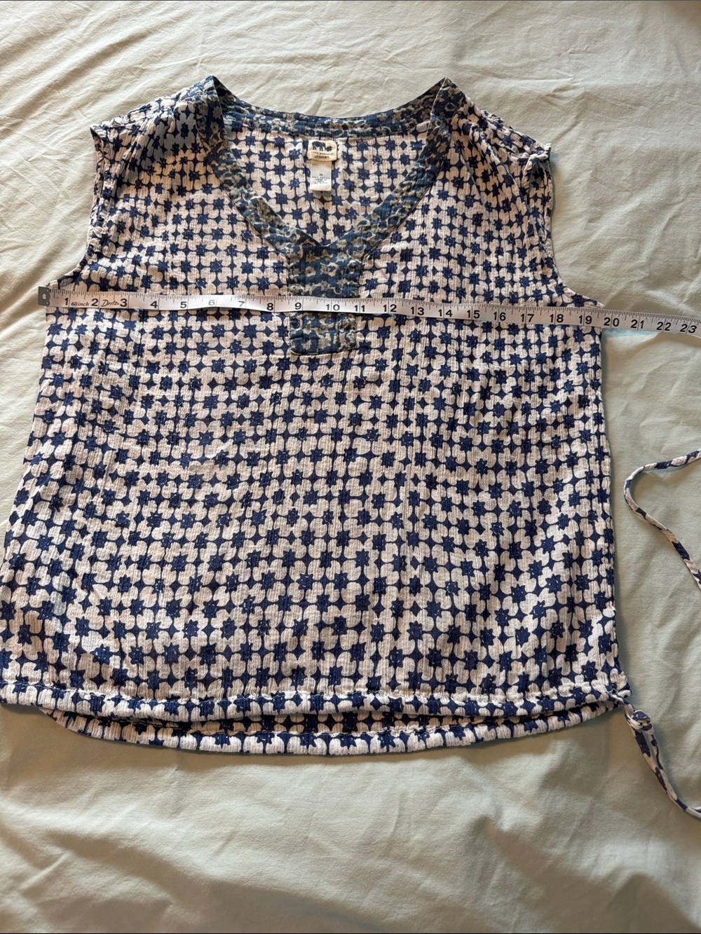 Lucky Brand John Robshaw cotton boho tank top. - Picture 7 of 9